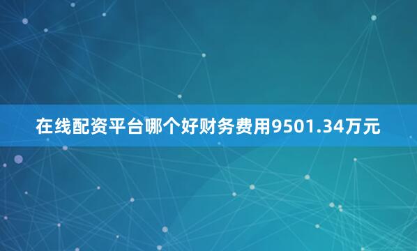 在线配资平台哪个好财务费用9501.34万元